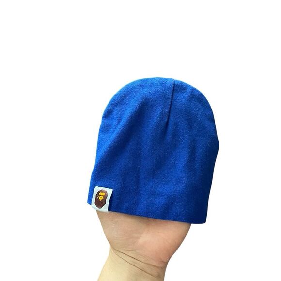 A Bathing Ape BAPE Royal Blue Baby Beanie Hat Y2K Streetwear - Picture 5 of 7